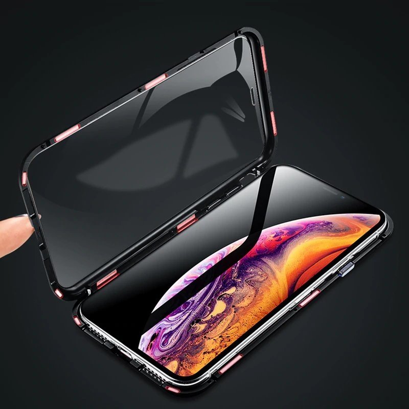 Pokrowiec Magnetic Case 360 czarny Apple iPhone 11 / 8
