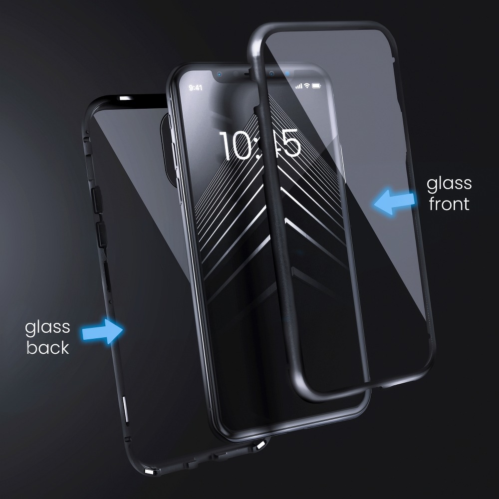 Pokrowiec Magnetic Case 360 czarny Apple iPhone SE 2020 / 3