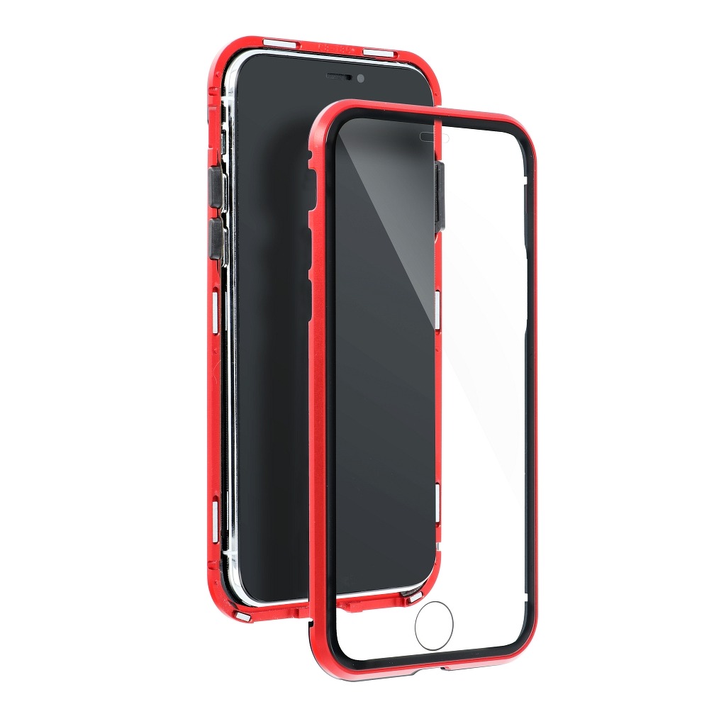 Pokrowiec Magnetic Case 360 czerwony Apple iPhone 12