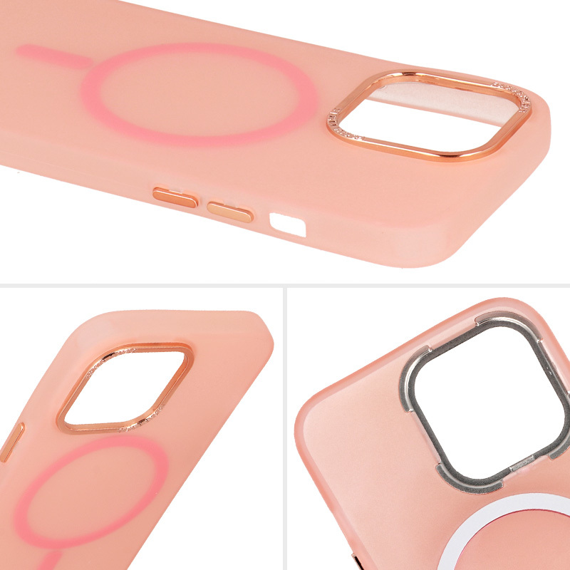 Pokrowiec Magnetic Frosted Case r�owy Apple iPhone 15 Pro Max / 7