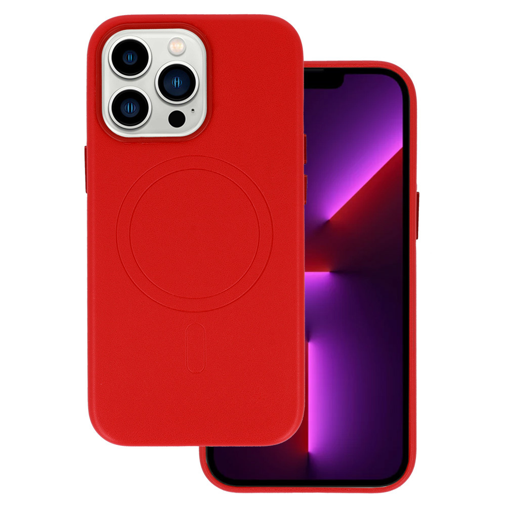 Pokrowiec MagSafe Leather Case czerwony Apple iPhone 13 Pro / 2