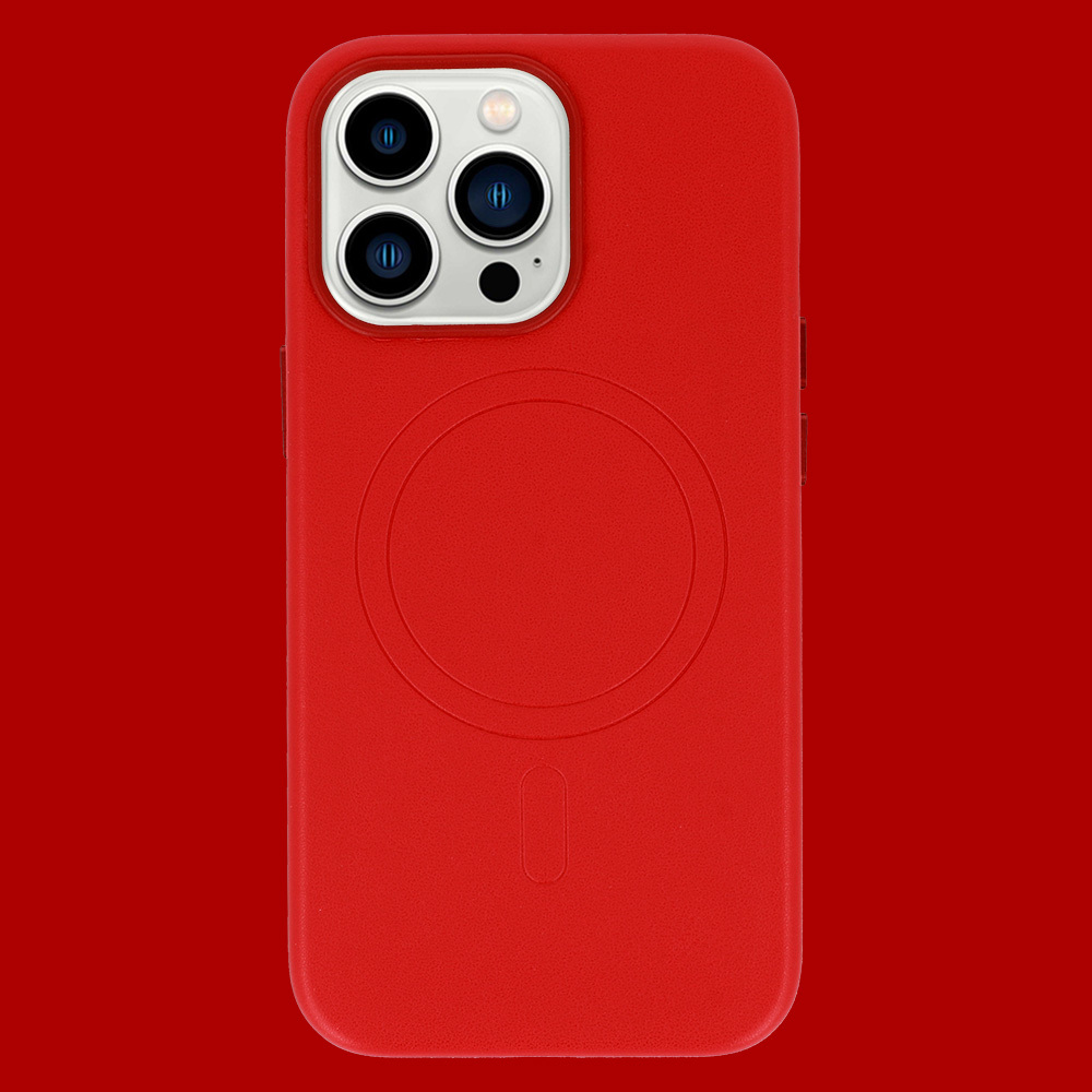 Pokrowiec MagSafe Leather Case czerwony Apple iPhone 13 / 7