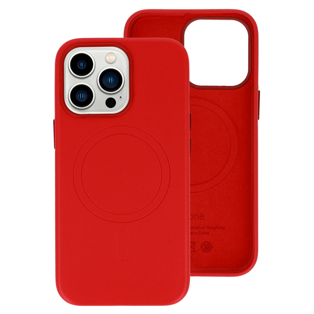 Pokrowiec MagSafe Leather Case czerwony Apple iPhone 14 Pro