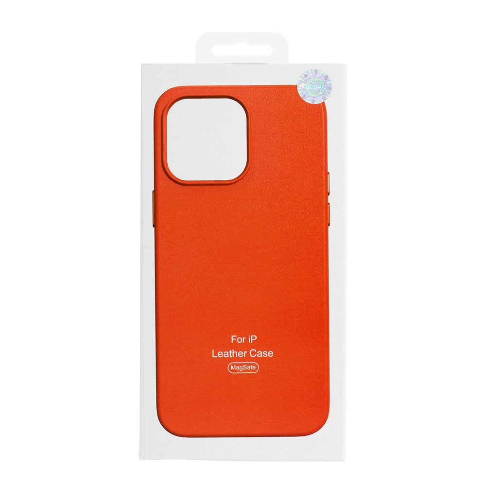 Pokrowiec MagSafe Leather Case pomaraczowy Apple iPhone 13 Pro / 9