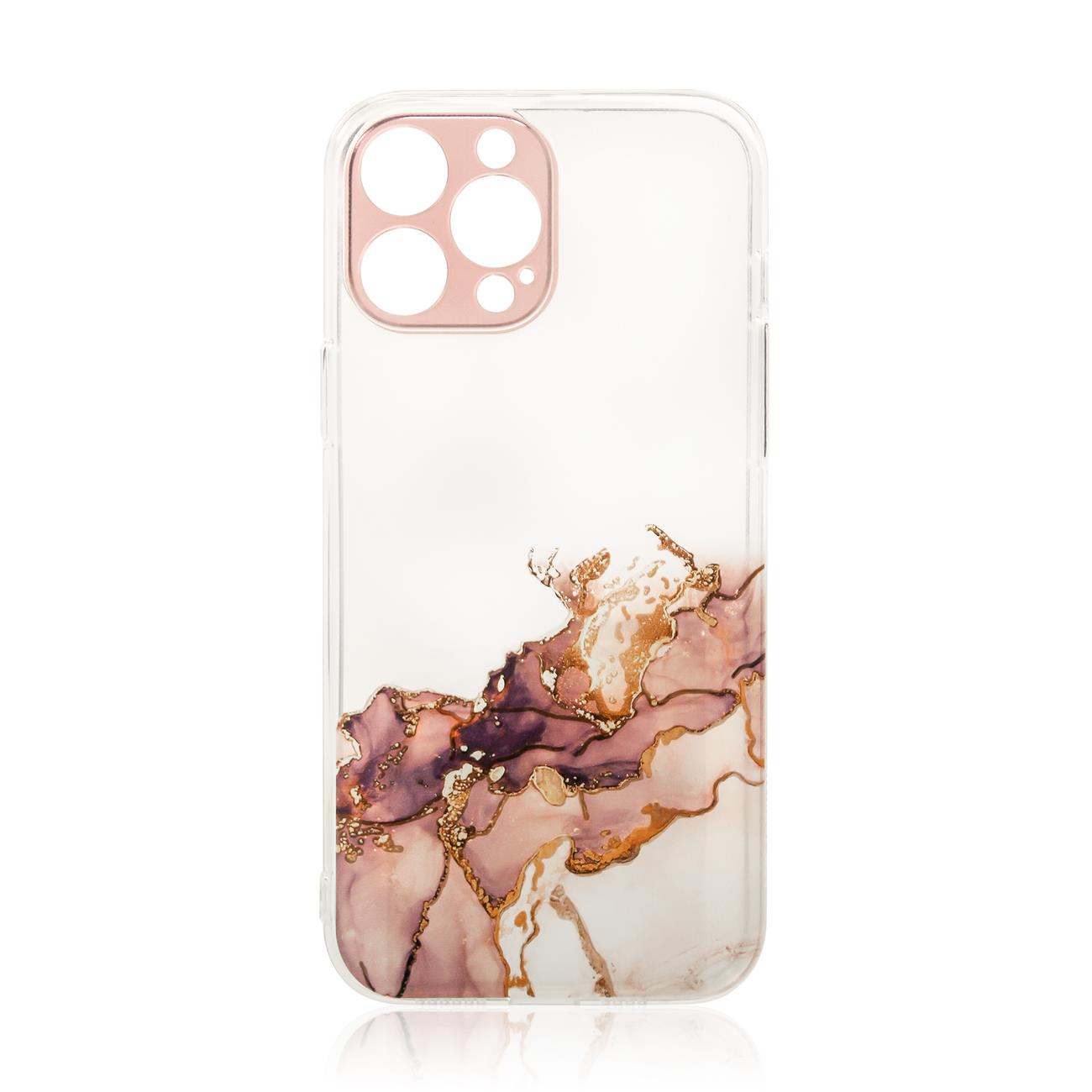 Pokrowiec Marble Case brzowy Apple iPhone 12 Pro Max