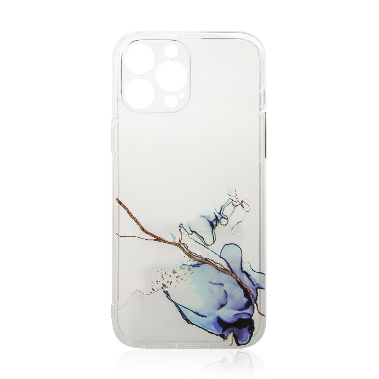 Pokrowiec Marble Case niebieski Apple iPhone 12 Pro