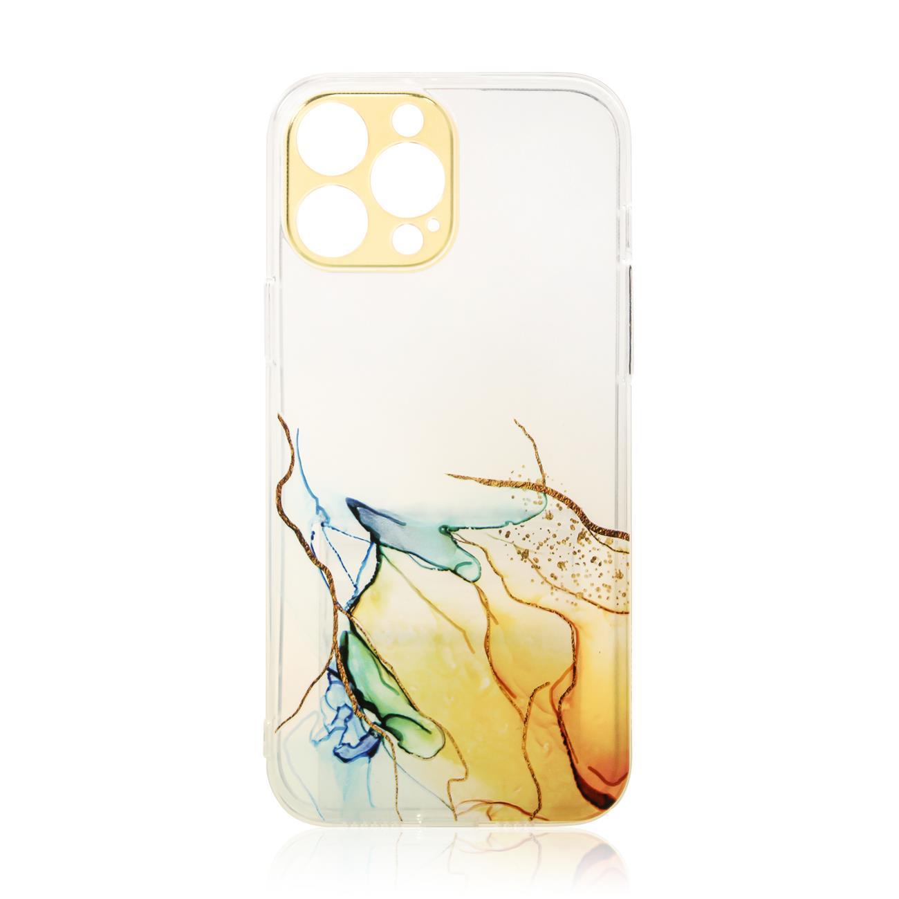 Pokrowiec Marble Case pomaraczowy Apple iPhone 12