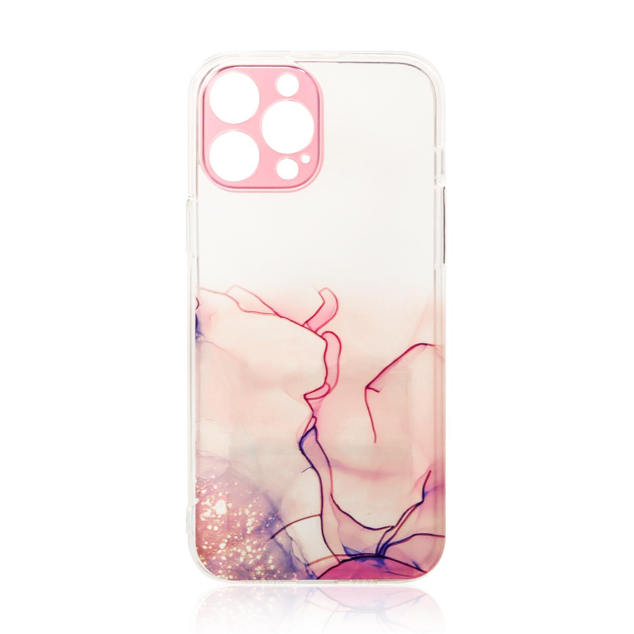 Pokrowiec Marble Case różowy Apple iPhone 12 Pokrowiec Marble Case różowy Apple iPhone 12