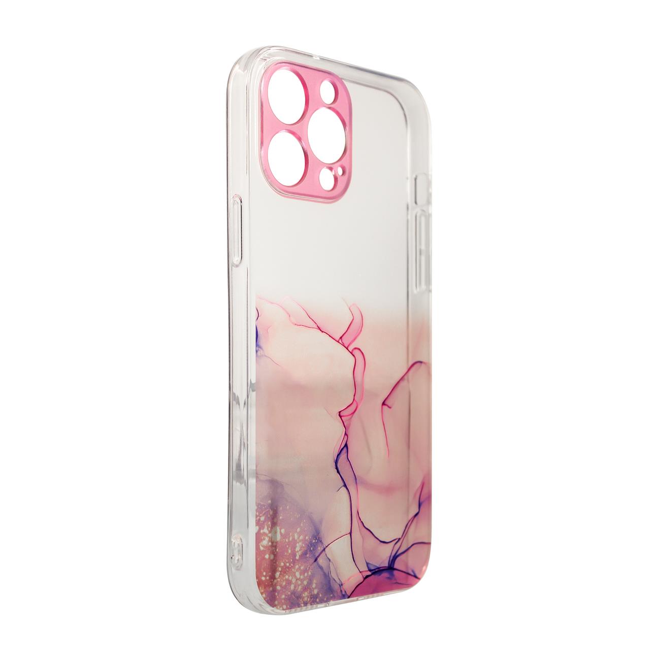 Pokrowiec Marble Case różowy Apple iPhone 12 Pro / 2 Pokrowiec Marble Case różowy Apple iPhone 12 Pro / 2