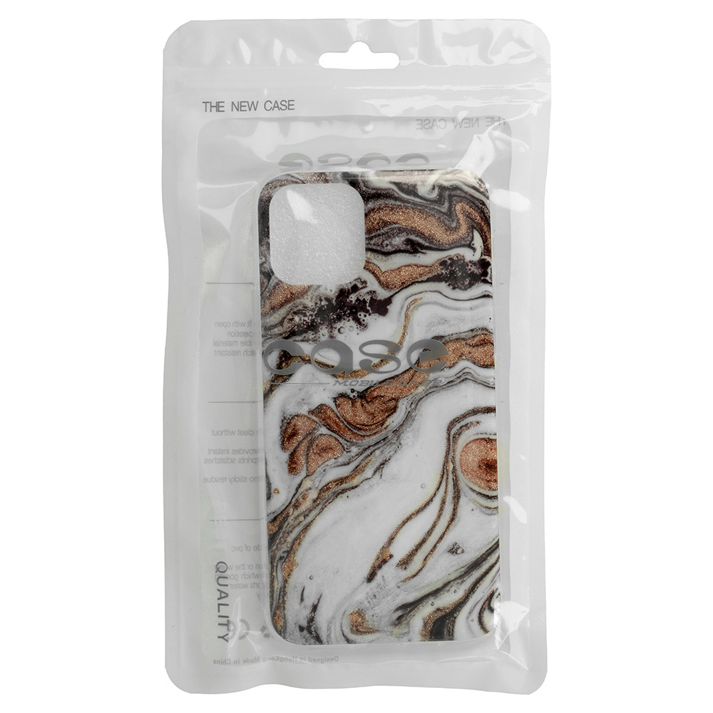 Pokrowiec Marble Glitter Case wzr 1 Apple iPhone 12 Mini / 5