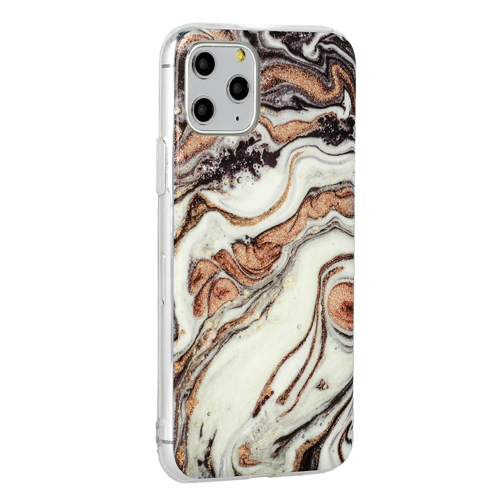 Pokrowiec Marble Glitter Case wz�r 1 Samsung Galaxy A21s / 4