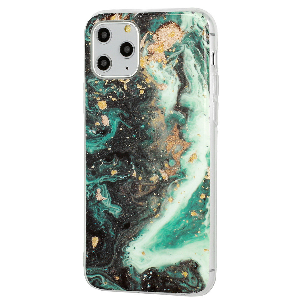 Pokrowiec Marble Glitter Case wz�r 4 Samsung Galaxy A21s / 3