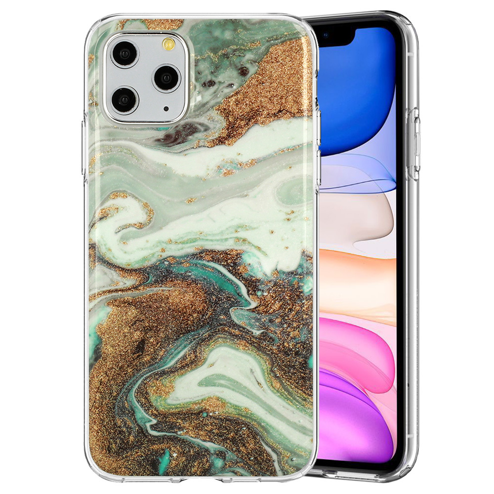 Pokrowiec Marble Glitter Case wz�r 5 Apple iPhone SE 2020