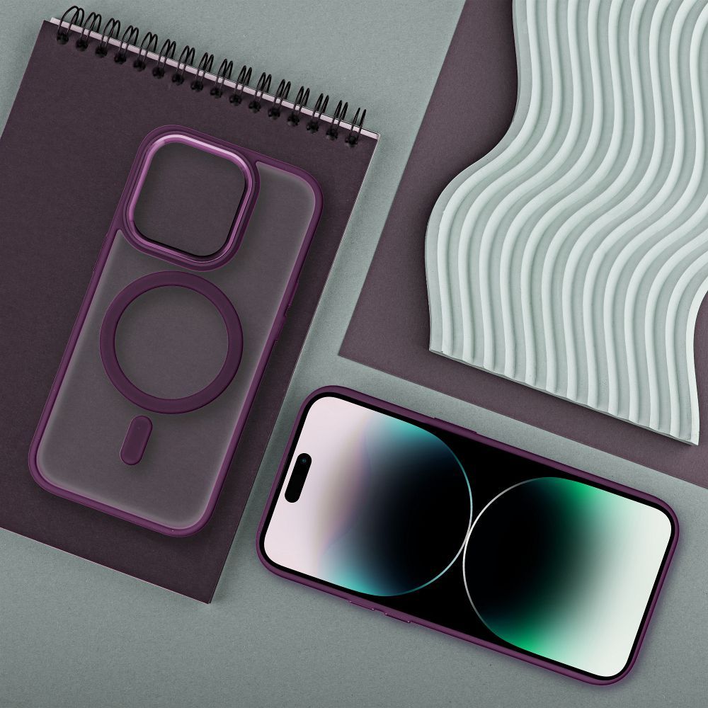 Pokrowiec Matte Mag Cover MagSafe czerwony Apple iPhone 15 / 4