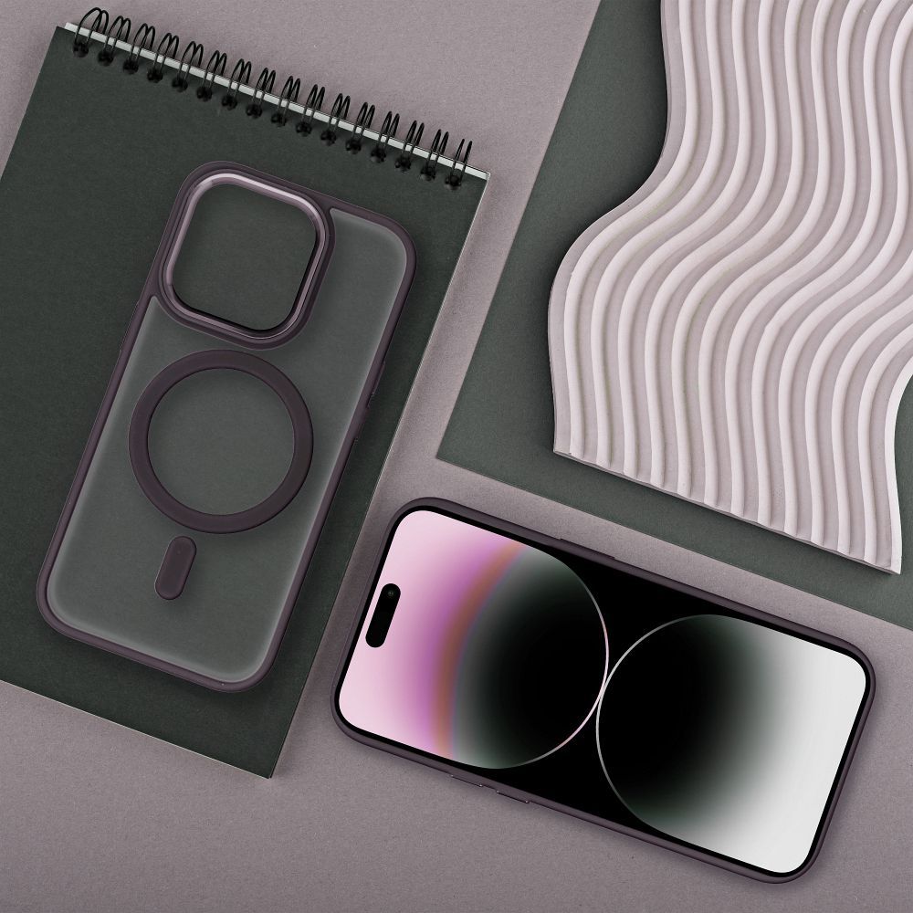 Pokrowiec Matte Mag Cover MagSafe fioletowy Apple iPhone 15 Pro / 4 Pokrowiec Matte Mag Cover MagSafe fioletowy Apple iPhone 15 Pro / 4