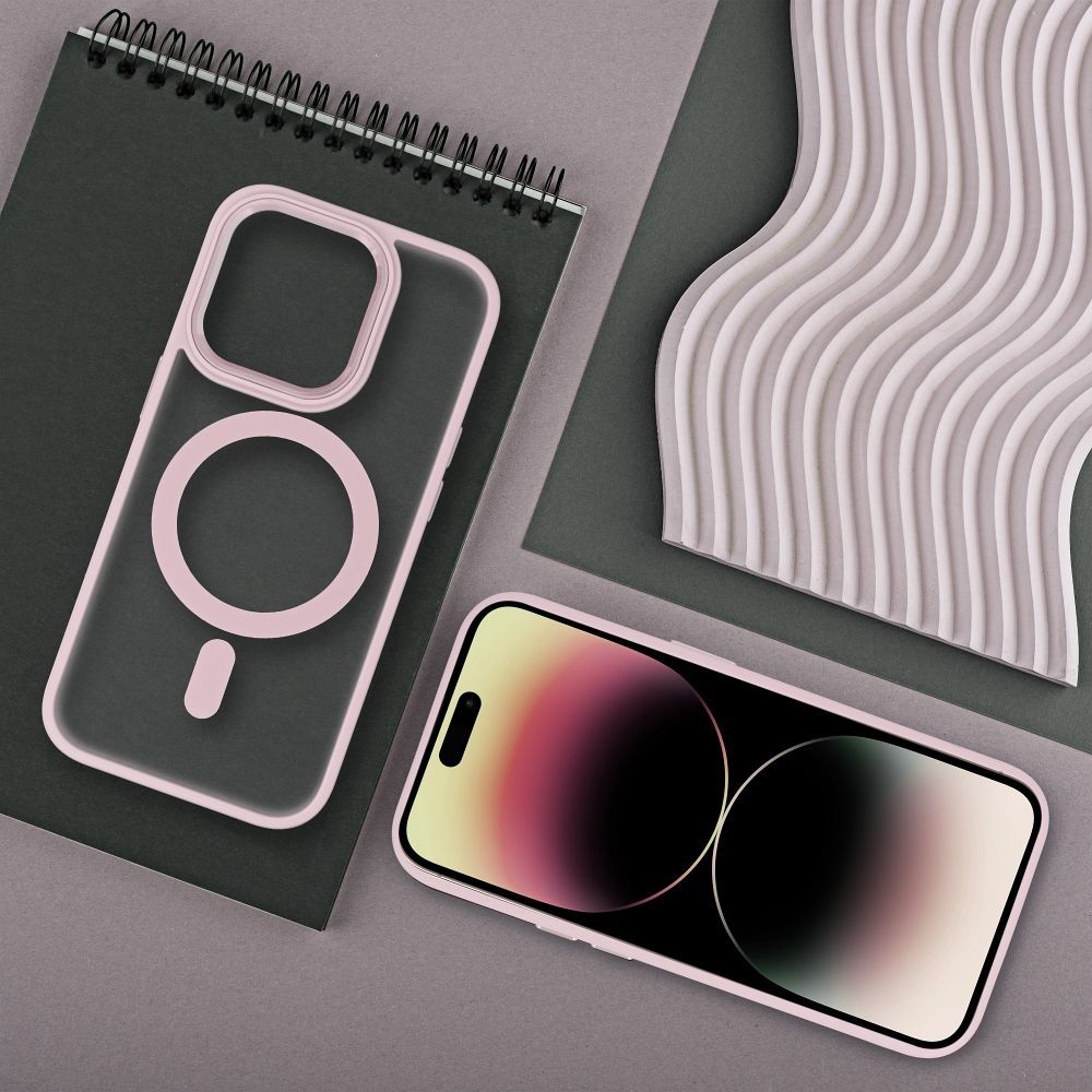 Pokrowiec Matte Mag Cover MagSafe r�owy Apple iPhone 15 / 4