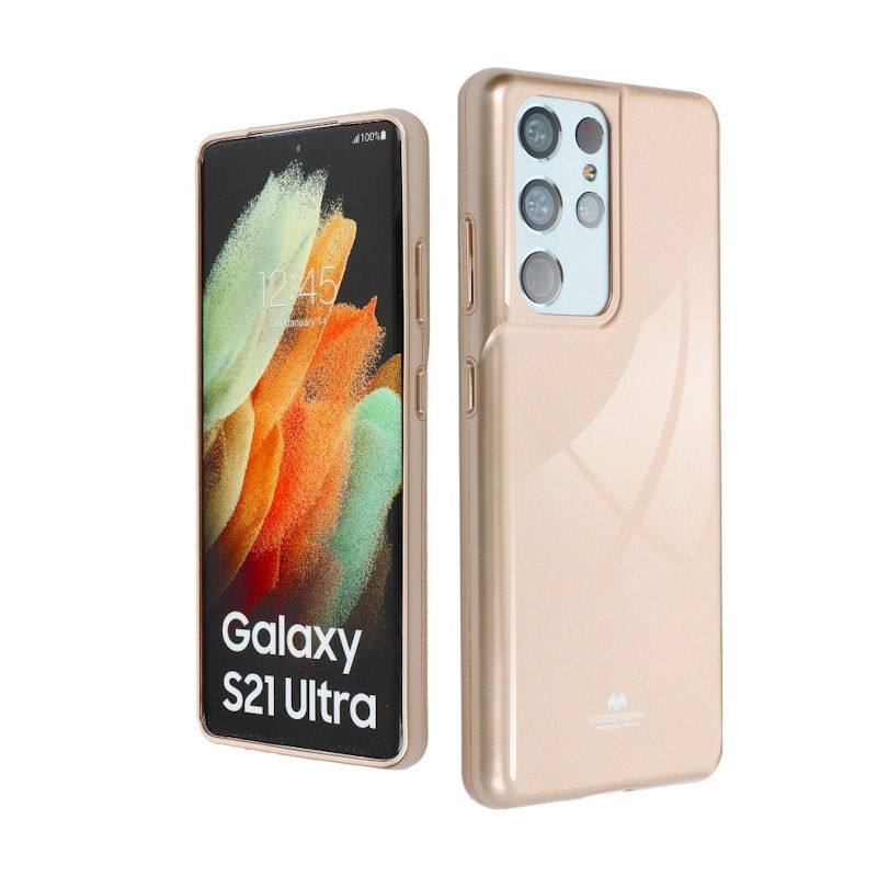 Pokrowiec Mercury Jelly Case zoty Samsung Galaxy S22 Ultra