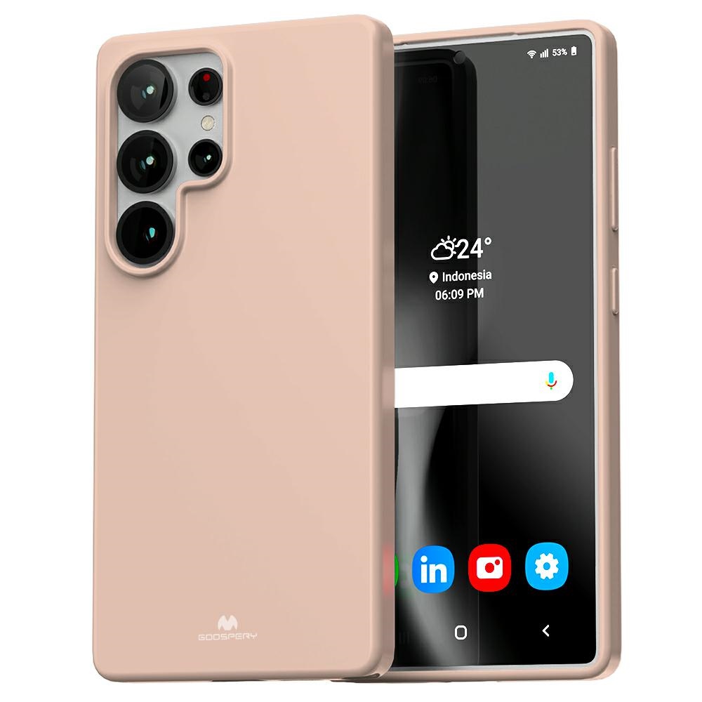 Pokrowiec Mercury Soft jasnor�owy Samsung Galaxy S25 Ultra