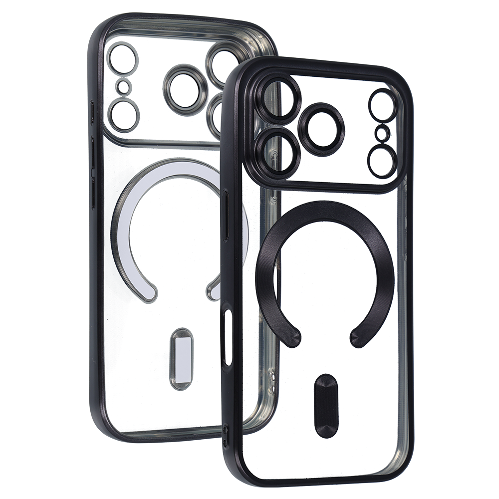 Pokrowiec Metallic Magsafe Case czarny Apple iPhone 17 Pro / 4