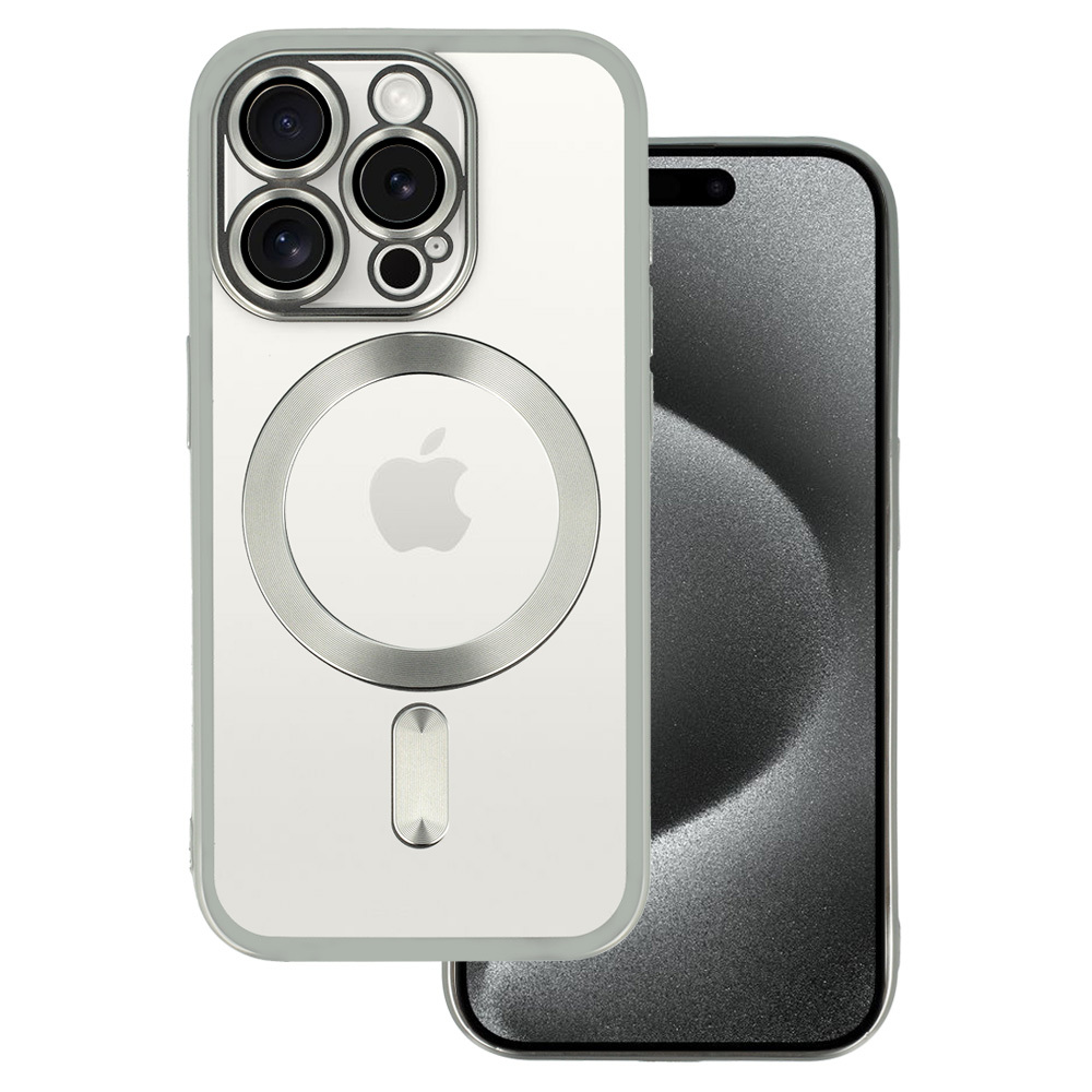 Pokrowiec Metallic Magsafe Case srebrny Apple iPhone 11