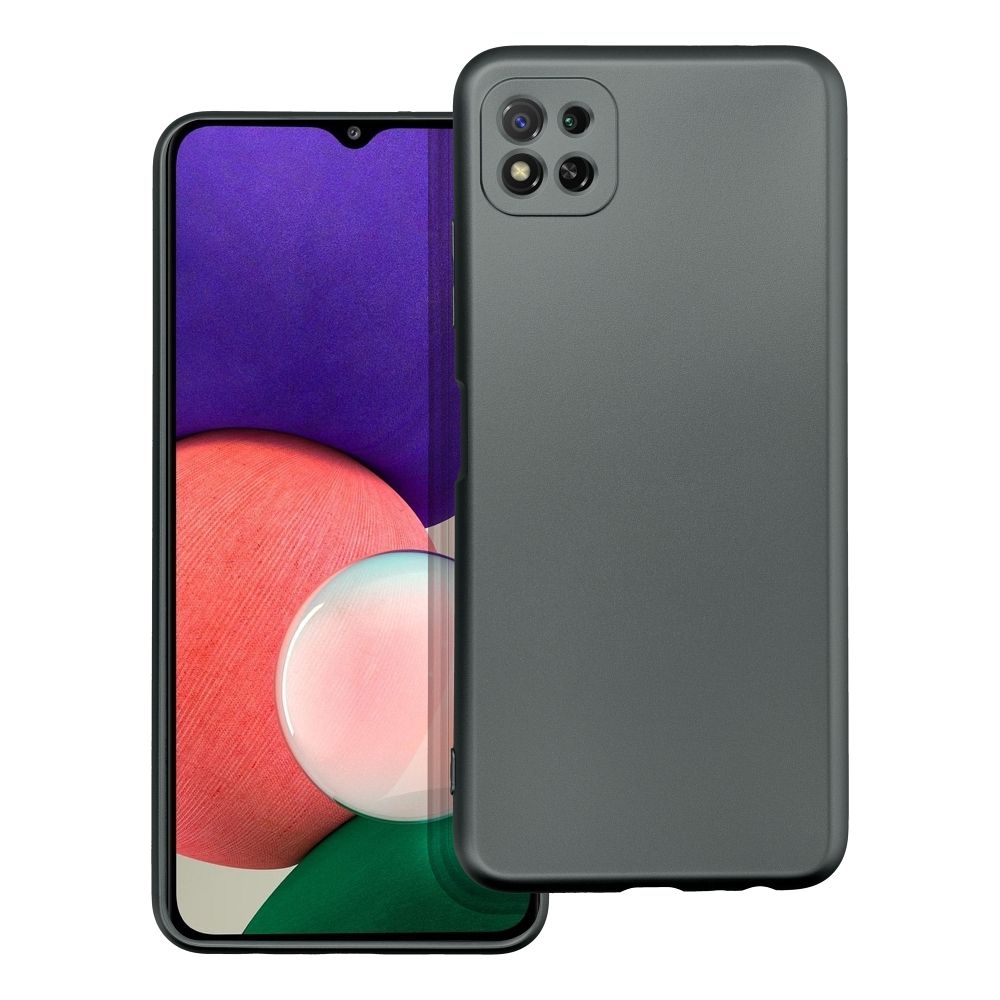 Pokrowiec Metallic szary Samsung Galaxy A22 5G