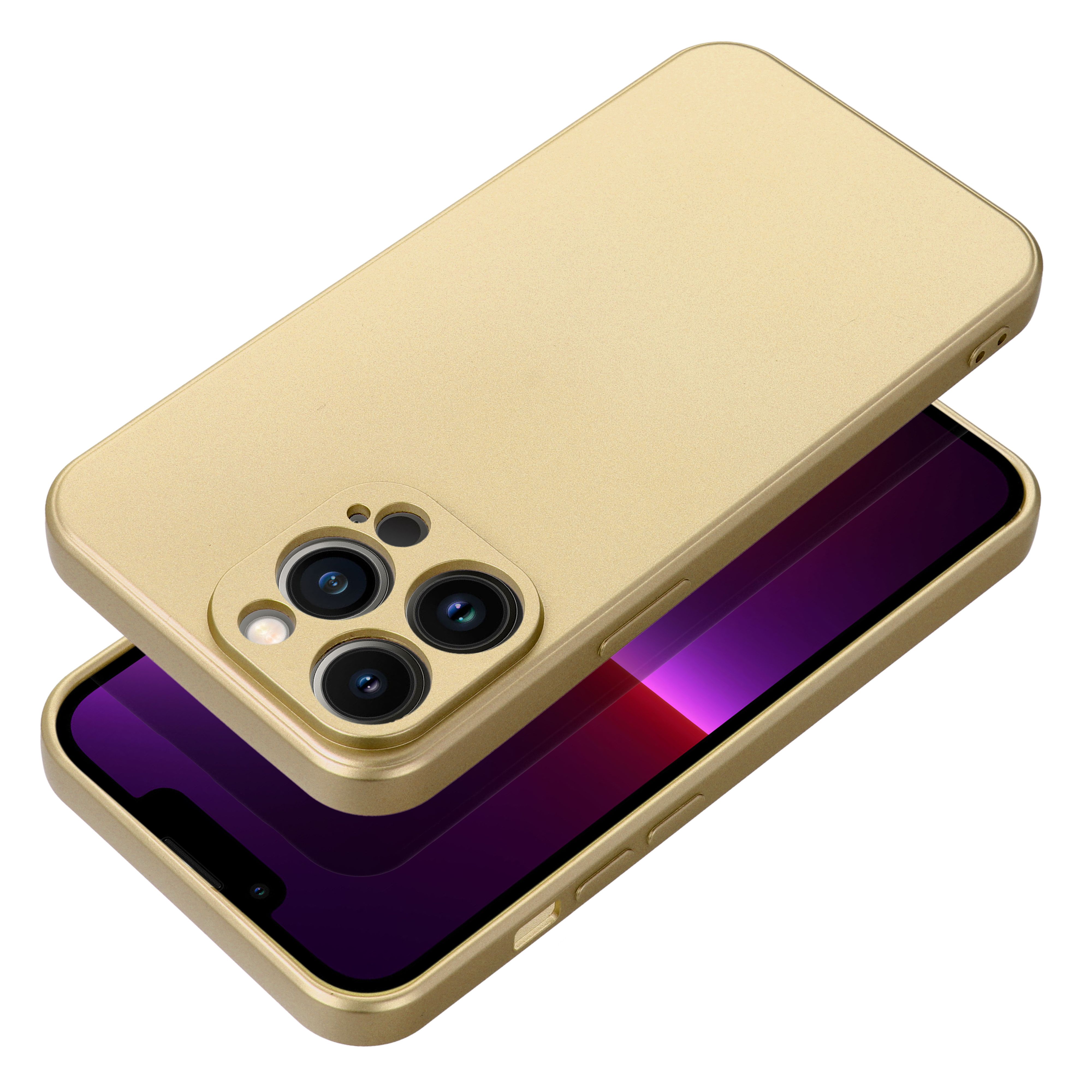 Pokrowiec Metallic złoty Apple iPhone 16e / 10 Pokrowiec Metallic złoty Apple iPhone 16e / 10