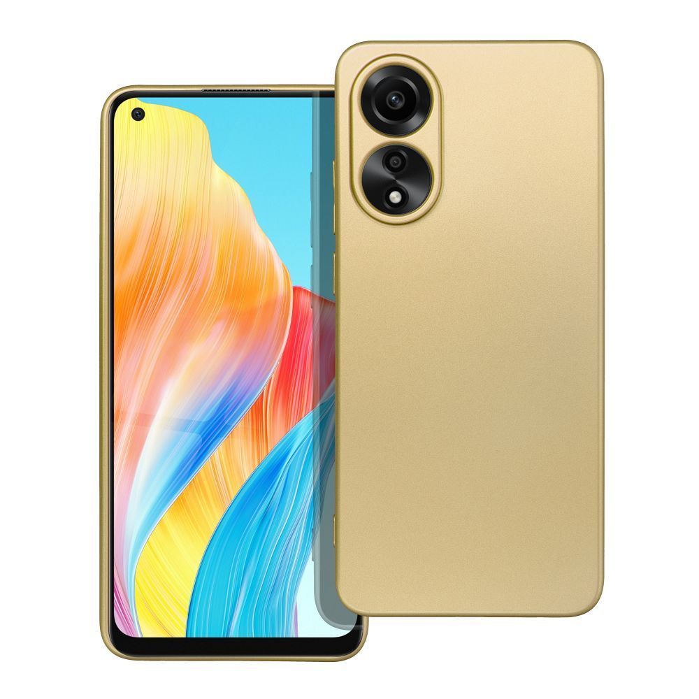 Pokrowiec Metallic z�oty Oppo A78 4G