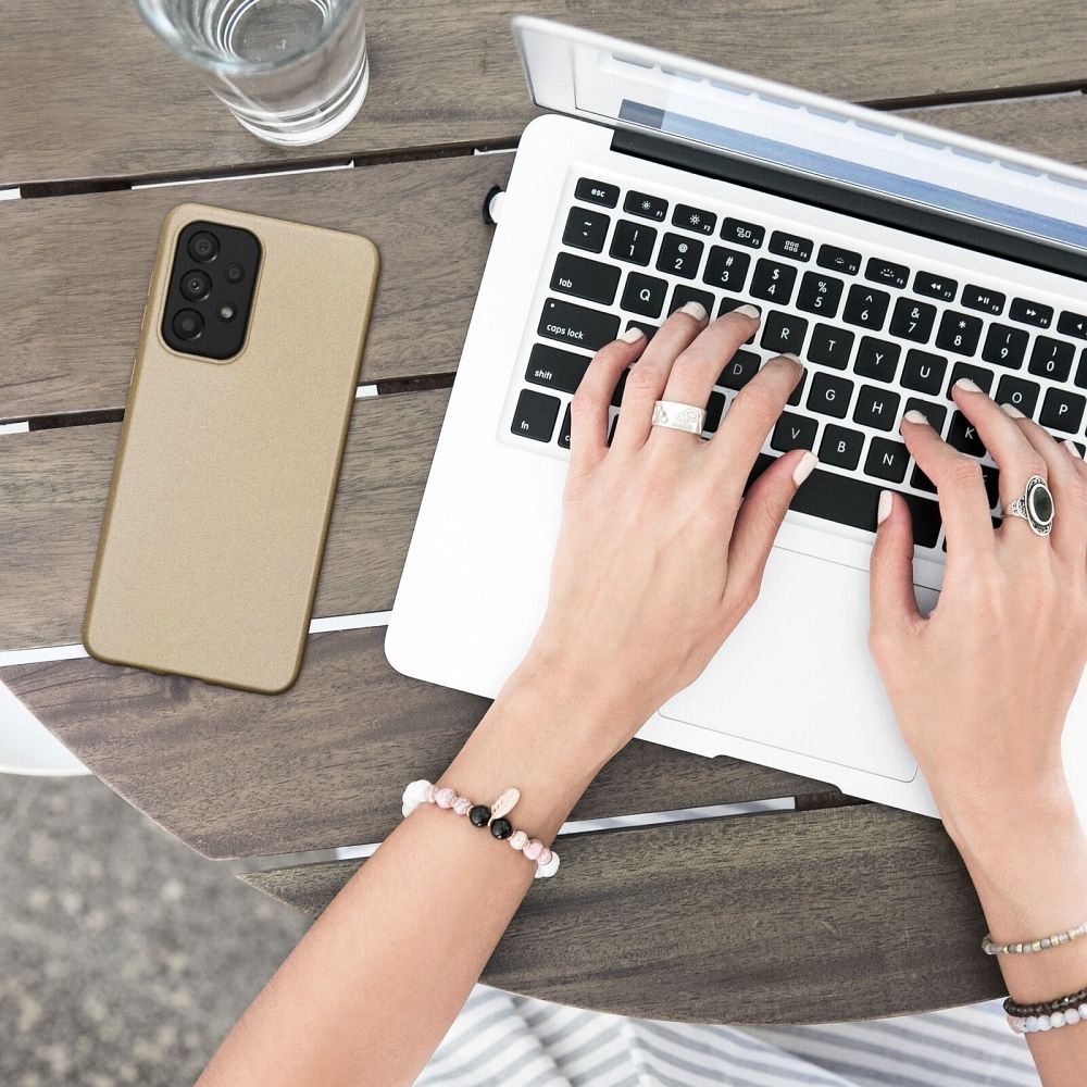 Pokrowiec Metallic złoty Samsung Galaxy A14 5G / 9 Pokrowiec Metallic złoty Samsung Galaxy A14 5G / 9