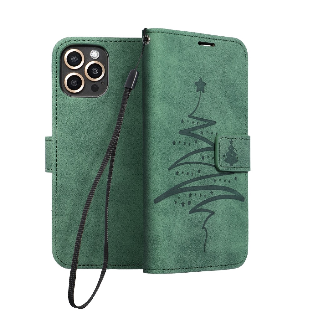 Pokrowiec Mezzo Book Choinka zielony Samsung Galaxy A52s