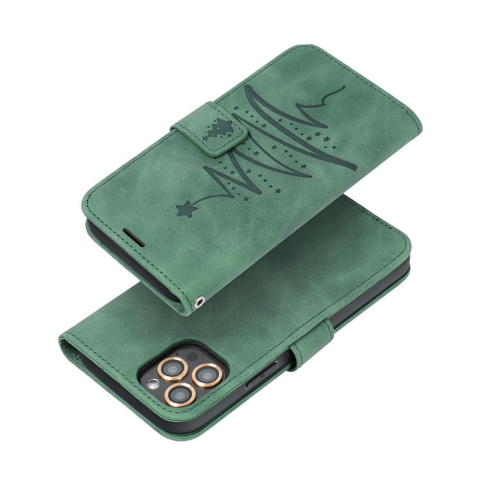 Pokrowiec Mezzo Book Choinka zielony Xiaomi Redmi Note 10 Pro / 4