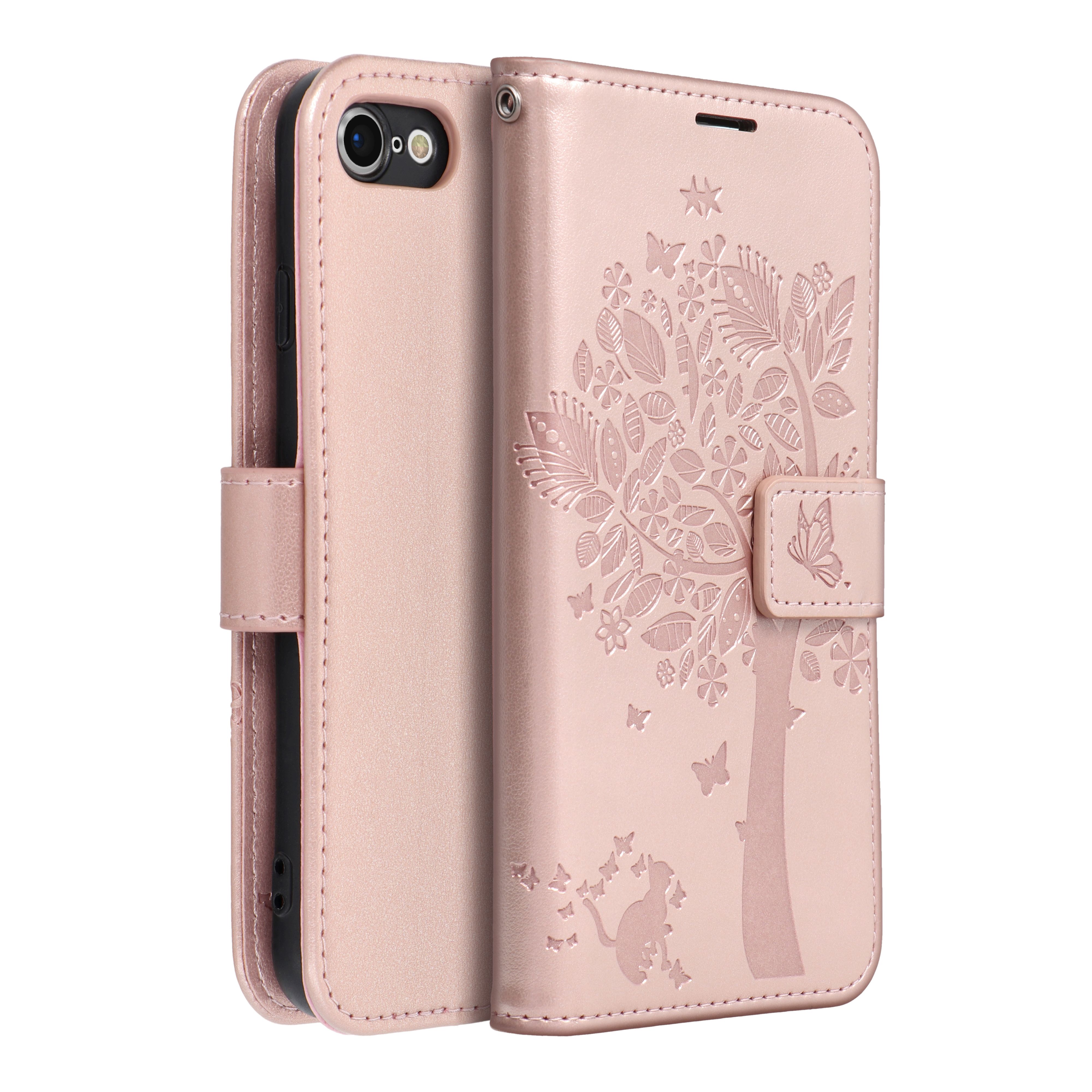 Pokrowiec Mezzo Book Drzewo r�owy Apple iPhone SE 2022 / 2