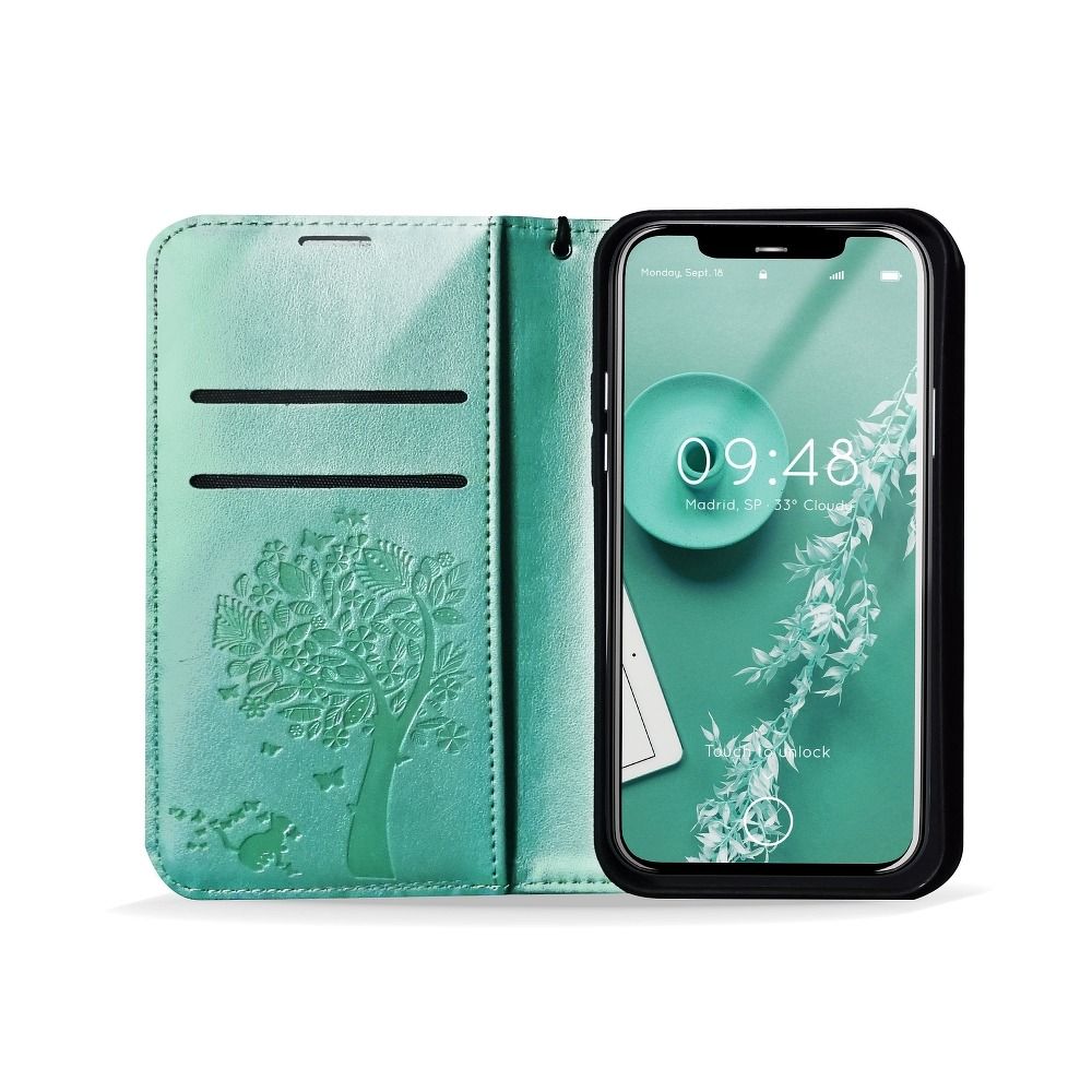 Pokrowiec Mezzo Book Drzewo zielony Samsung Galaxy A52 / 7 Pokrowiec Mezzo Book Drzewo zielony Samsung Galaxy A52 / 7