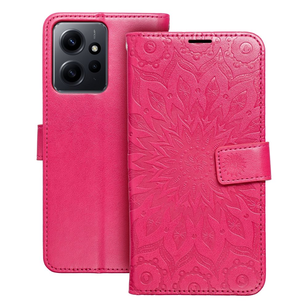 Pokrowiec Mezzo Book Mandala malinowy Xiaomi Redmi Note 12 4G