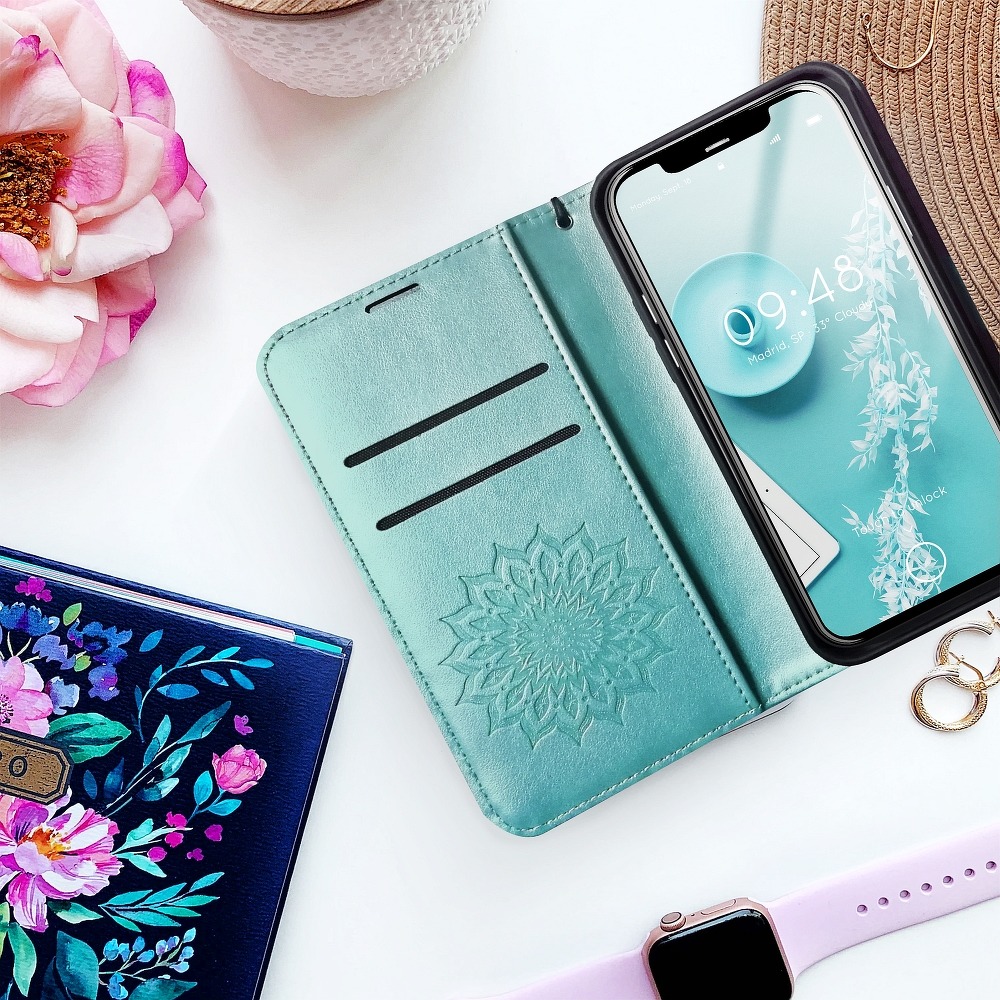 Pokrowiec Mezzo Book Mandala zielony Xiaomi Note 11T 5G / 4