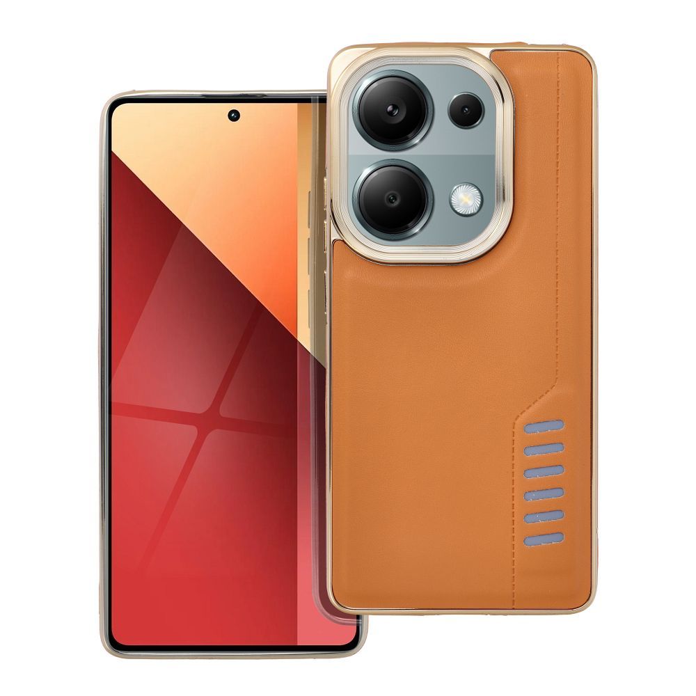Pokrowiec MILANO br�zowy Xiaomi Poco M6 Pro 4G