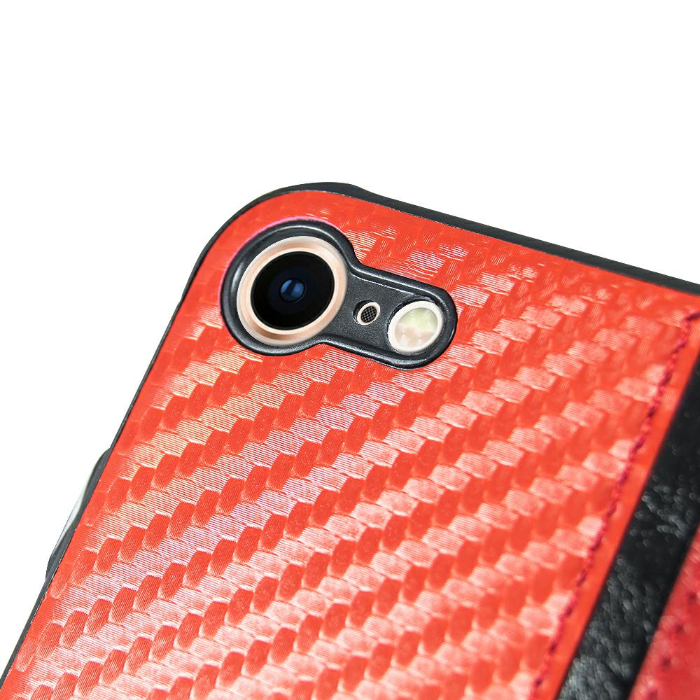 Pokrowiec Mulsae Carbon czerwony Samsung Galaxy A20 / 5