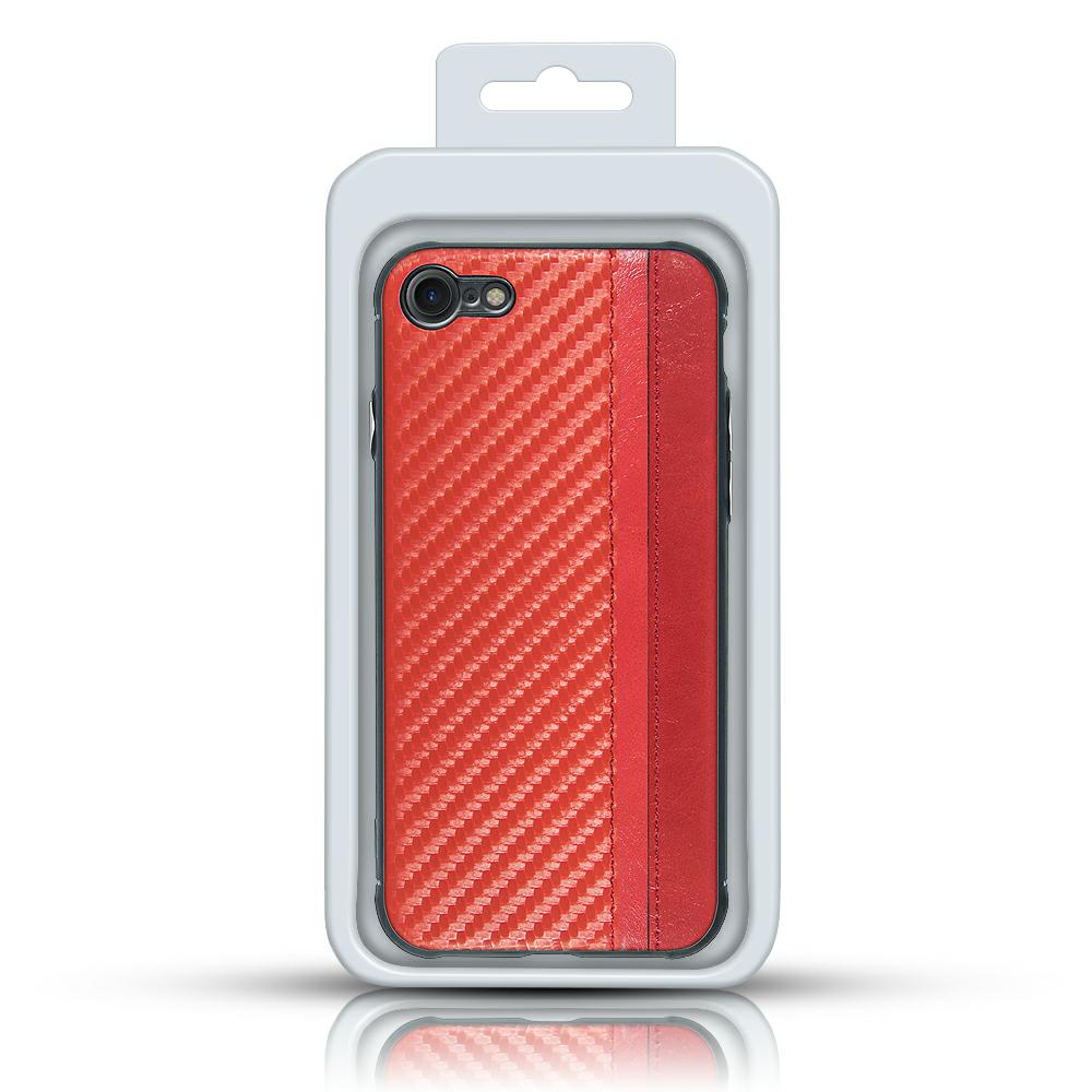 Pokrowiec Mulsae Carbon czerwony Samsung Galaxy S8 / 2