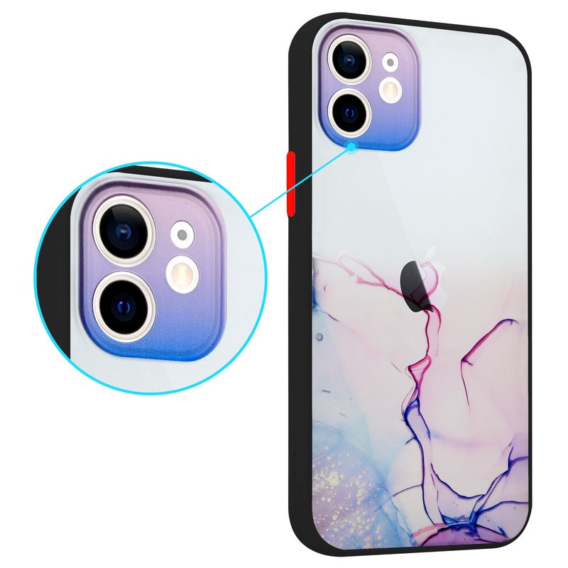 Pokrowiec MX Aquarelle fioletowy Apple iPhone XS Max / 3