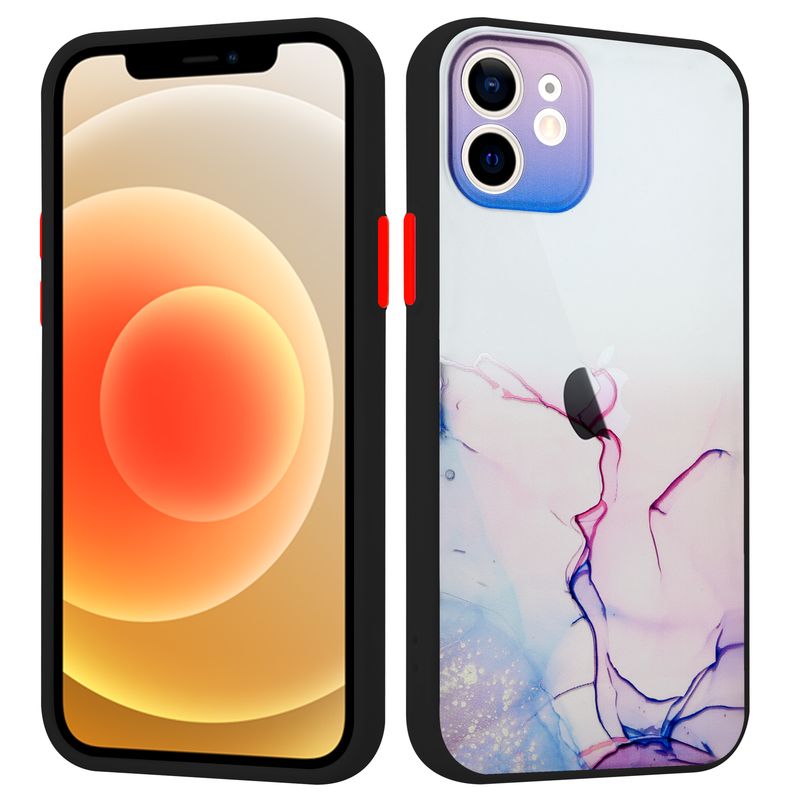 Pokrowiec MX Aquarelle fioletowy Apple iPhone XS