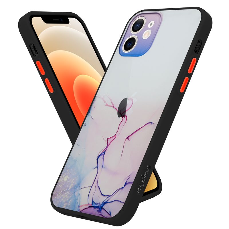 Pokrowiec MX Aquarelle fioletowy Apple iPhone XS / 2