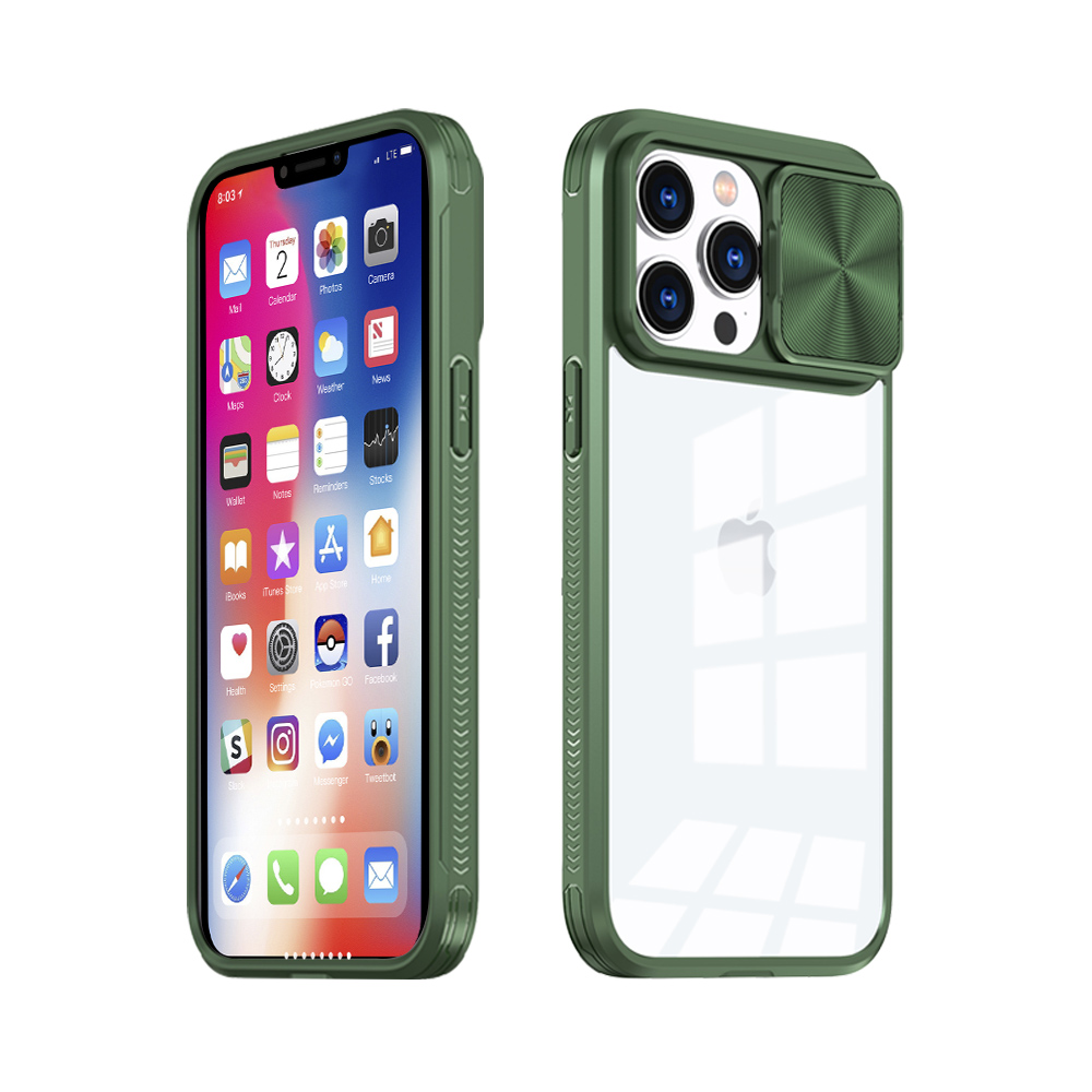 Pokrowiec MX Camslider zielony Apple iPhone 12