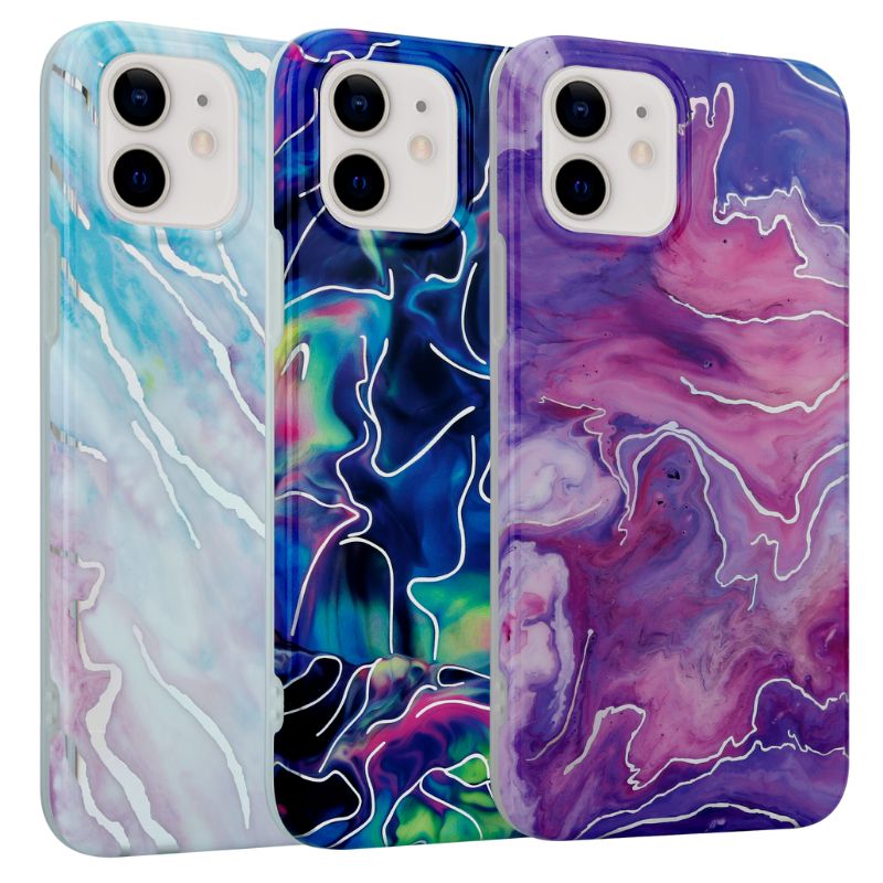 Pokrowiec MX Marble granatowy Apple iPhone 12 Pro / 4 Pokrowiec MX Marble granatowy Apple iPhone 12 Pro / 4