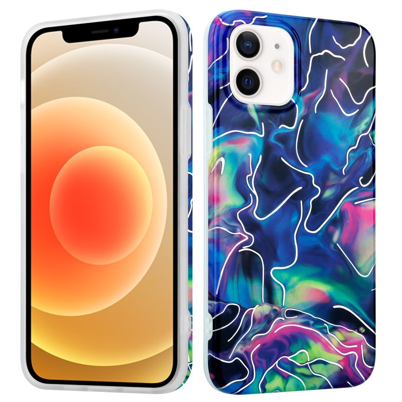 Pokrowiec MX Marble granatowy Apple iPhone XS Max