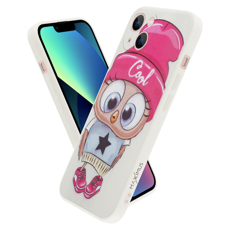 Pokrowiec MX Owl Cool be�owy Apple iPhone 13 Pro / 3