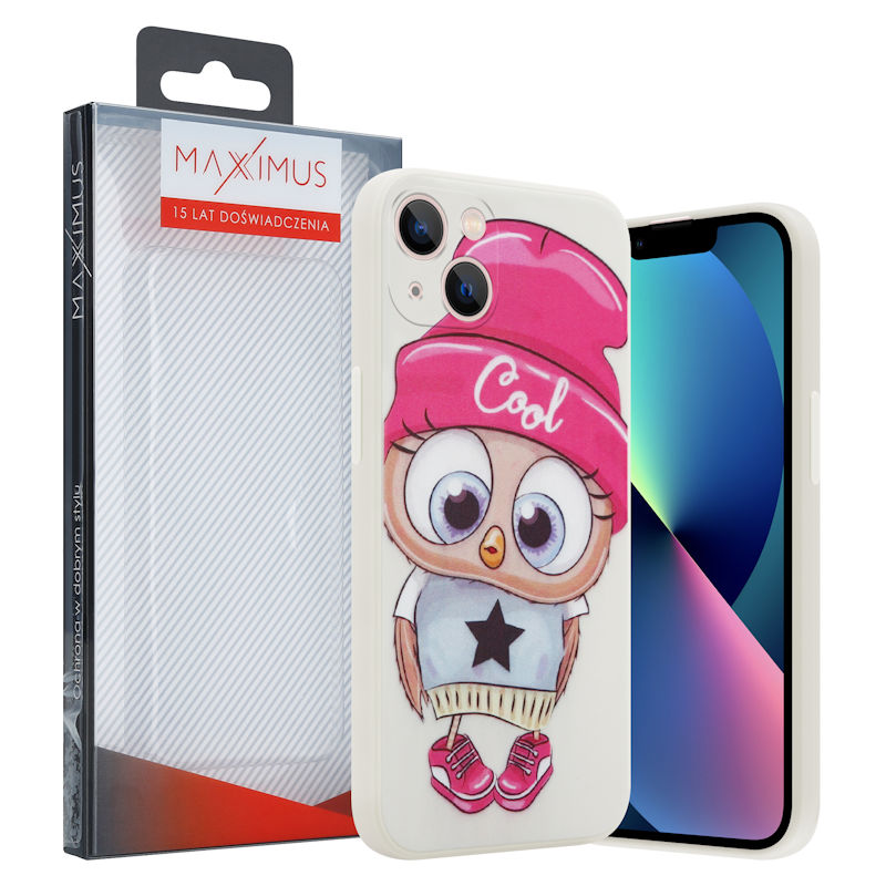 Pokrowiec MX Owl Cool beżowy Apple iPhone 7 / 4 Pokrowiec MX Owl Cool beżowy Apple iPhone 7 / 4