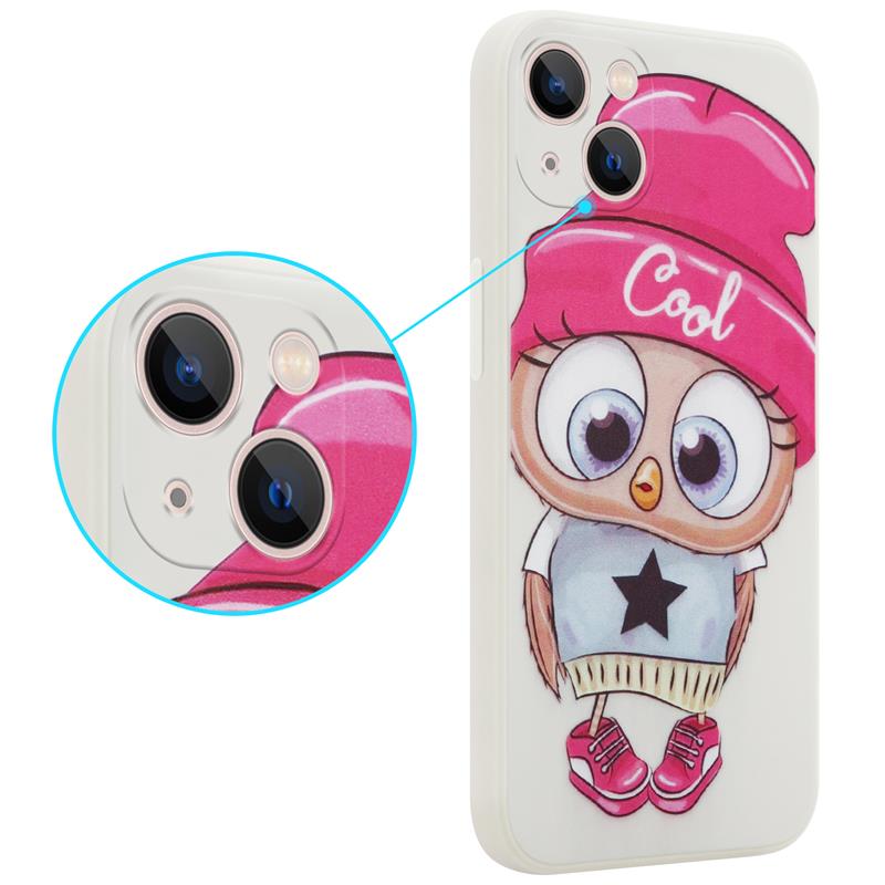 Pokrowiec MX Owl Cool be�owy Samsung Galaxy S22 / 2