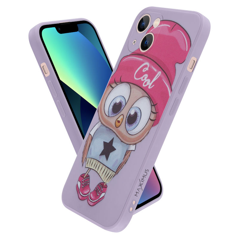 Pokrowiec MX Owl Cool fioletowy Apple iPhone 12 Pro Max / 3
