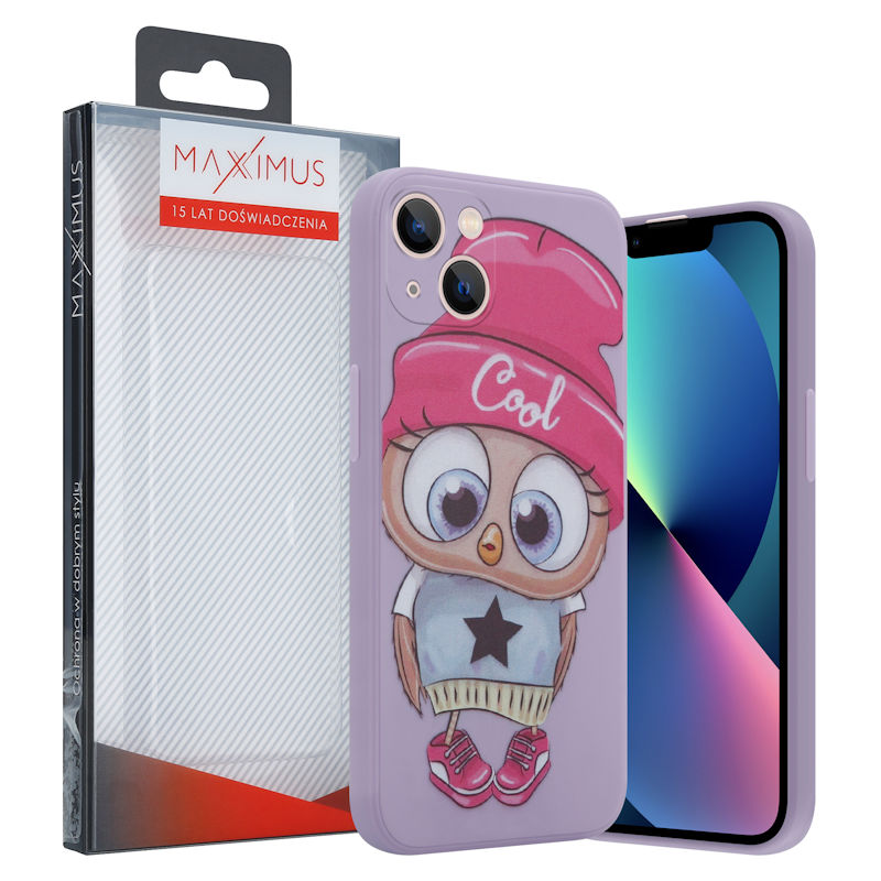 Pokrowiec MX Owl Cool fioletowy Apple iPhone 12 Pro Max / 4