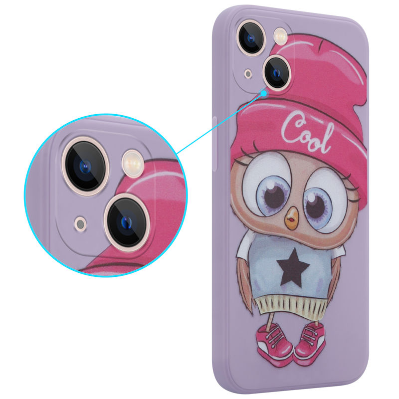 Pokrowiec MX Owl Cool fioletowy Samsung Galaxy S21 5G / 2 Pokrowiec MX Owl Cool fioletowy Samsung Galaxy S21 5G / 2