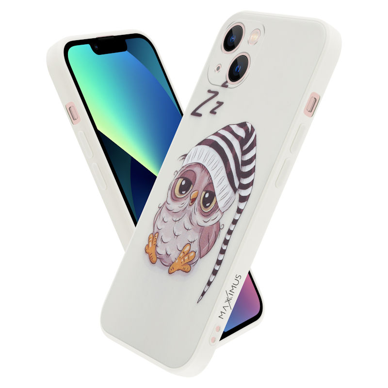 Pokrowiec MX Owl Sleepy be�owy Samsung Galaxy A22 5G / 3